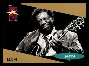 1991 Pro Set SuperStars MusiCards #14 B.B. King Card
